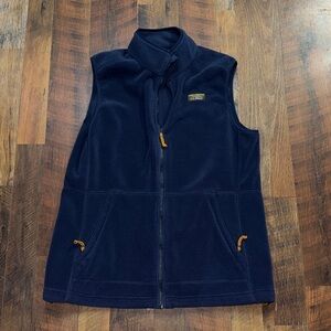 L.L. Bean Dark Blue Fleece Vest
